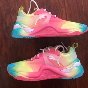 Puma Tie Dye Rise Sneakers Rainbow size 8.5
